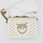 Pinko Mini Love Bag Studded – Bela
